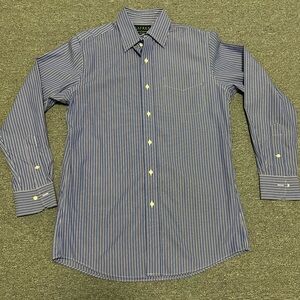 Ralph Lauren Navy and White Striped Shirt